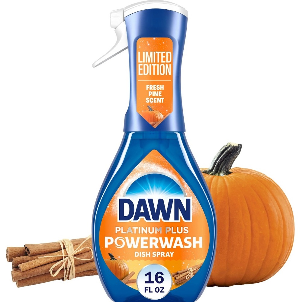 Limited Edition Dawn Powerwash Spray Dish Soap Pumpkin Spice 16 Fl Oz Platinum